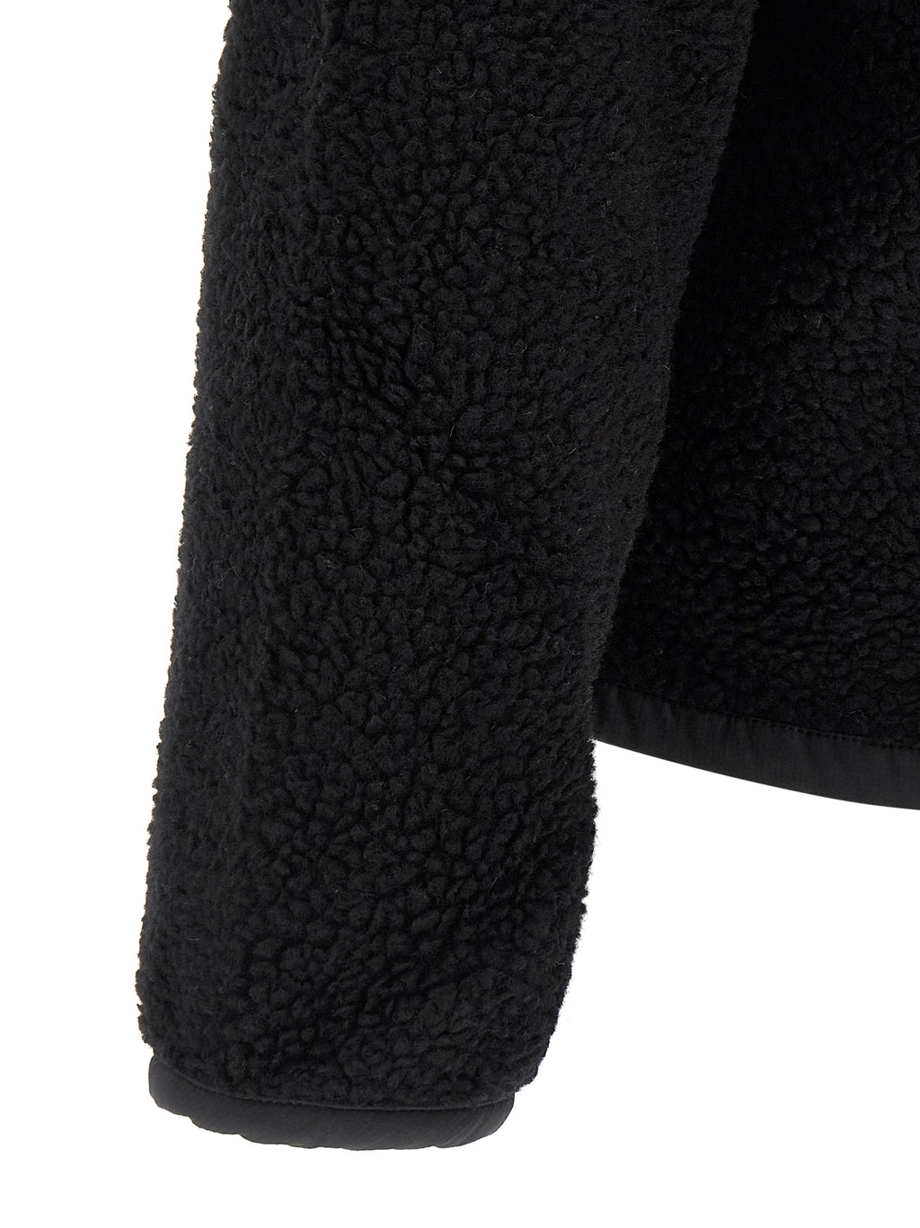 Black Wool Full-Length Jacket
