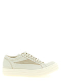 Beige Cowhide Low Top Sneakers