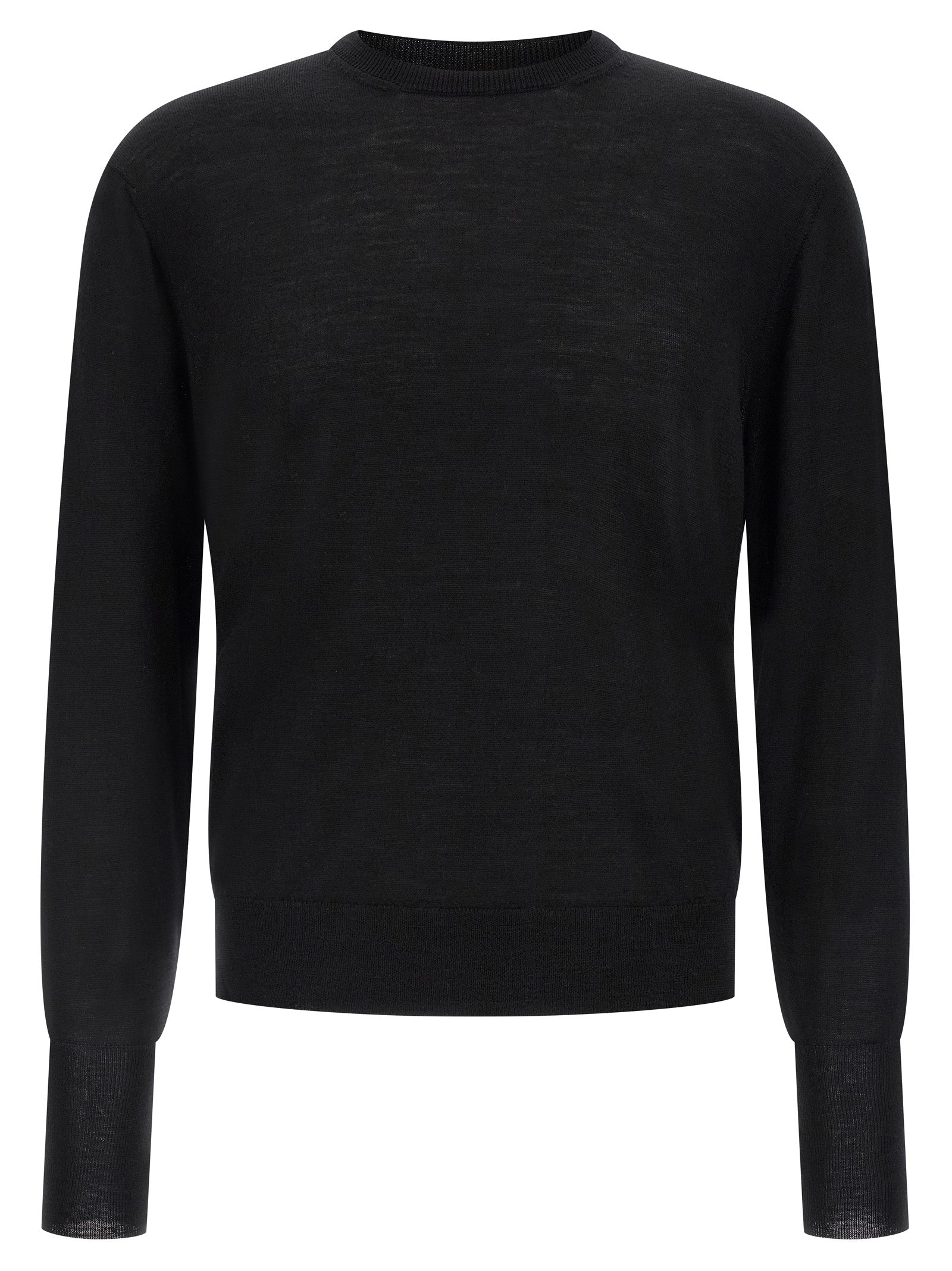Black Virgin Wool Cardigan