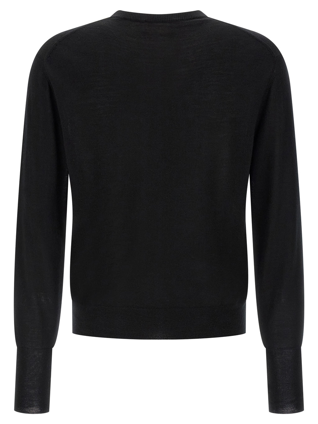 Black Virgin Wool Cardigan