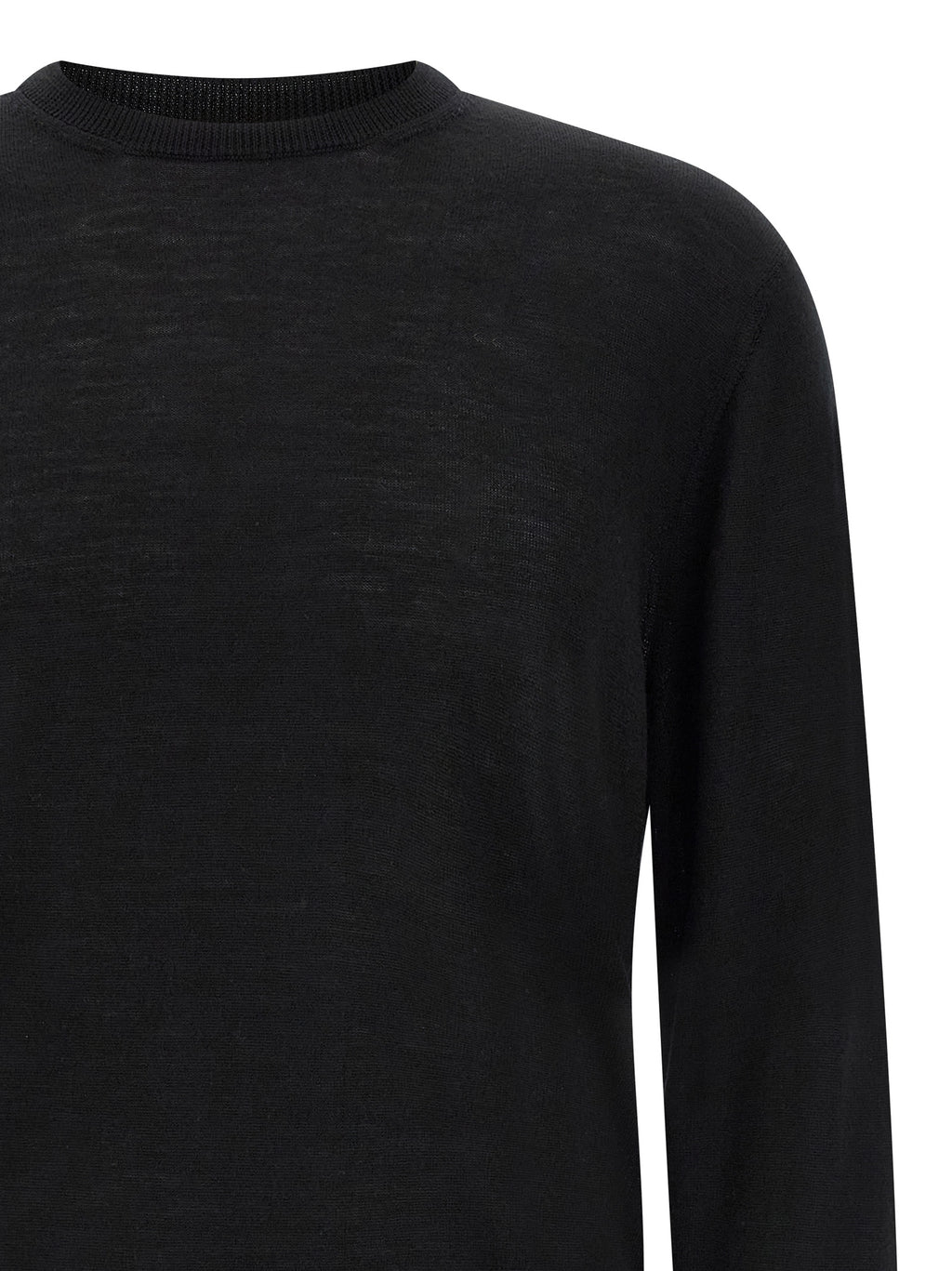 Black Virgin Wool Cardigan