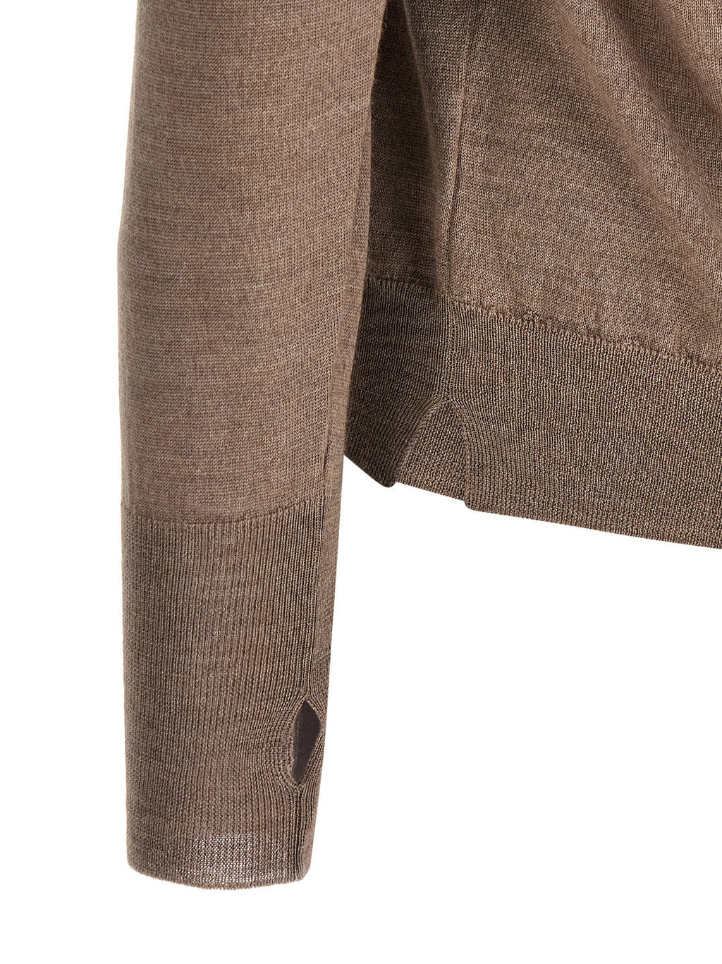 Gray Virgin Wool Cardigan