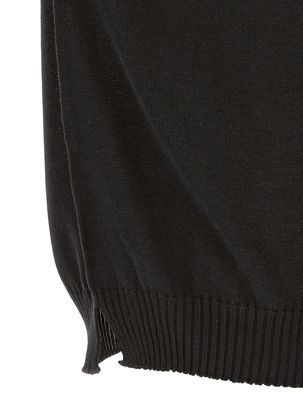 Black Cotton Cardigan