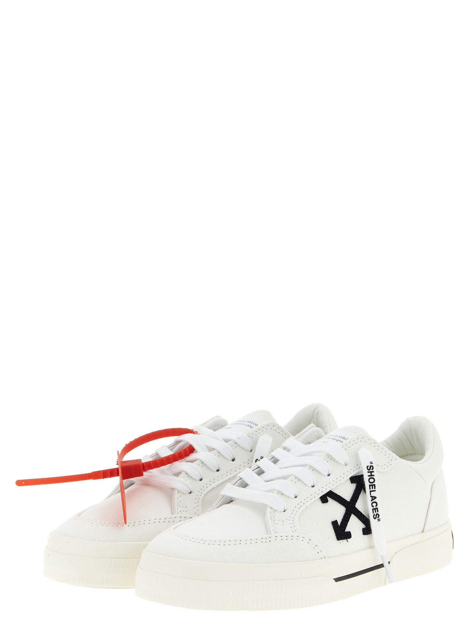 Bicolor Cotton Low Top Sneakers