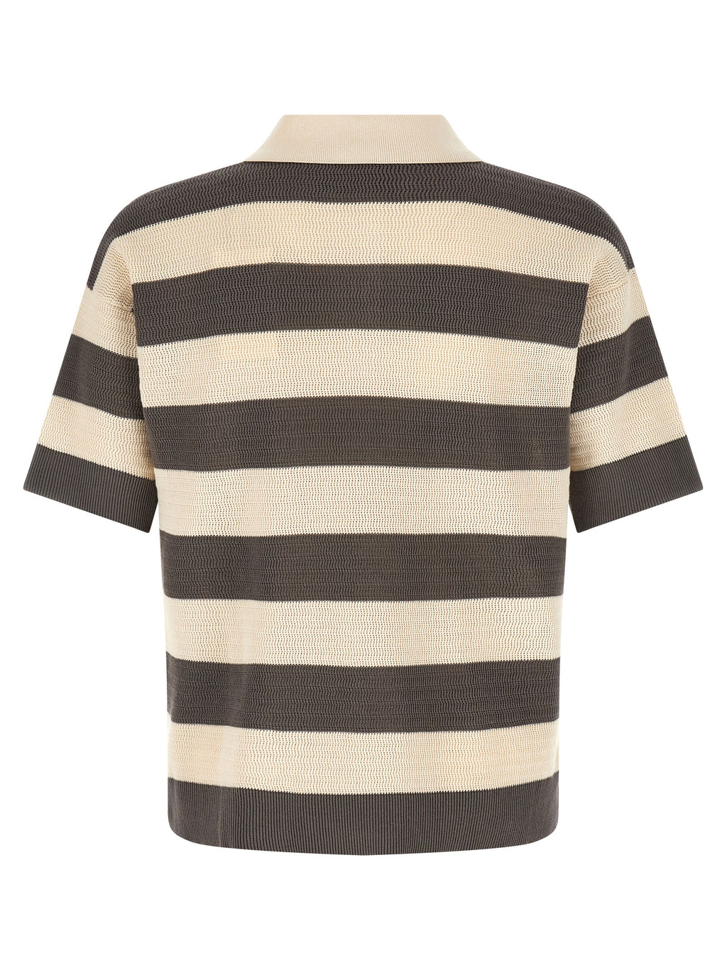 Gray Cotton Polo Shirt