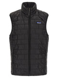 Black Polyester Sleeveless Jacket