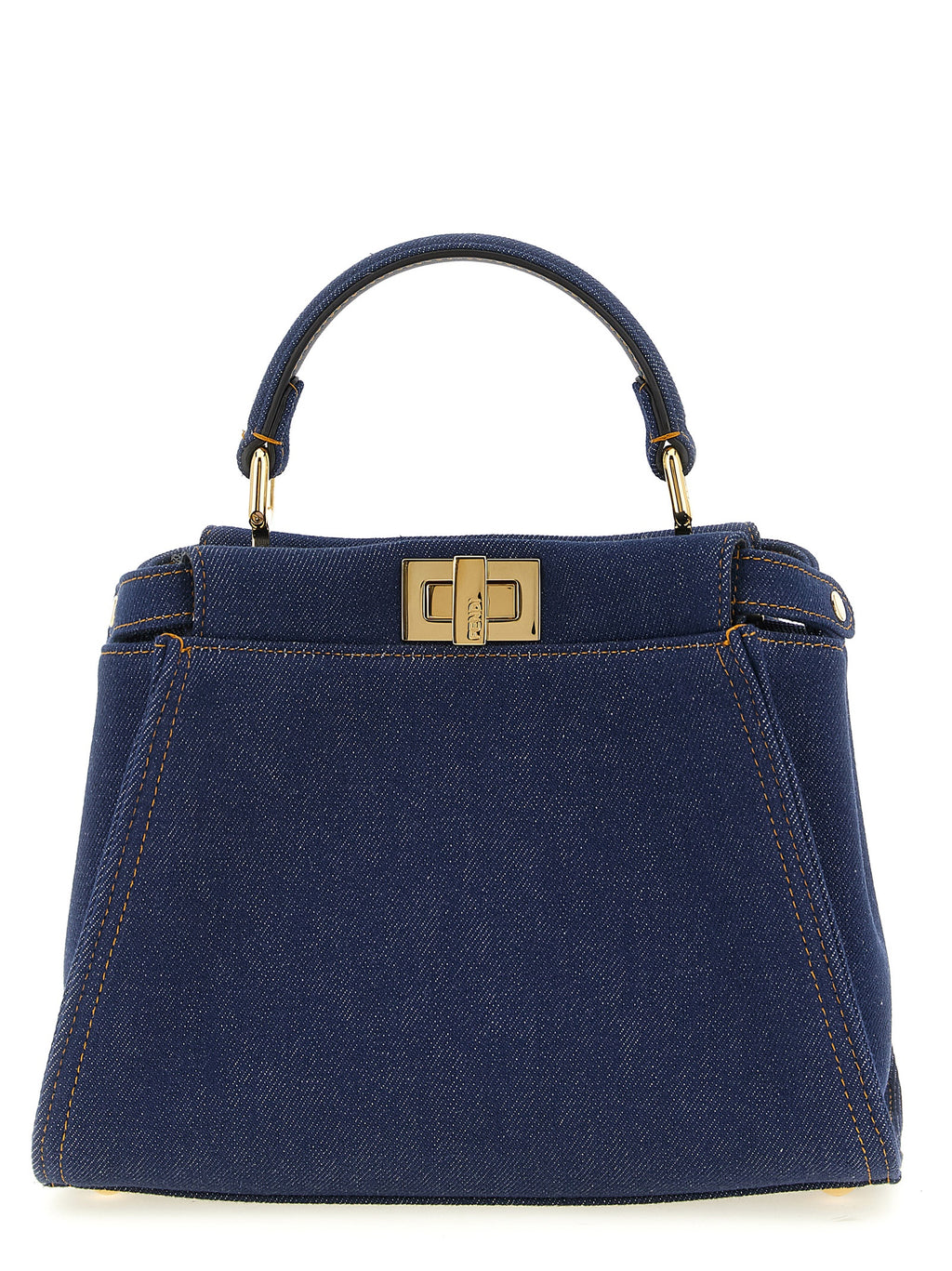 Blue Cotton Handbag