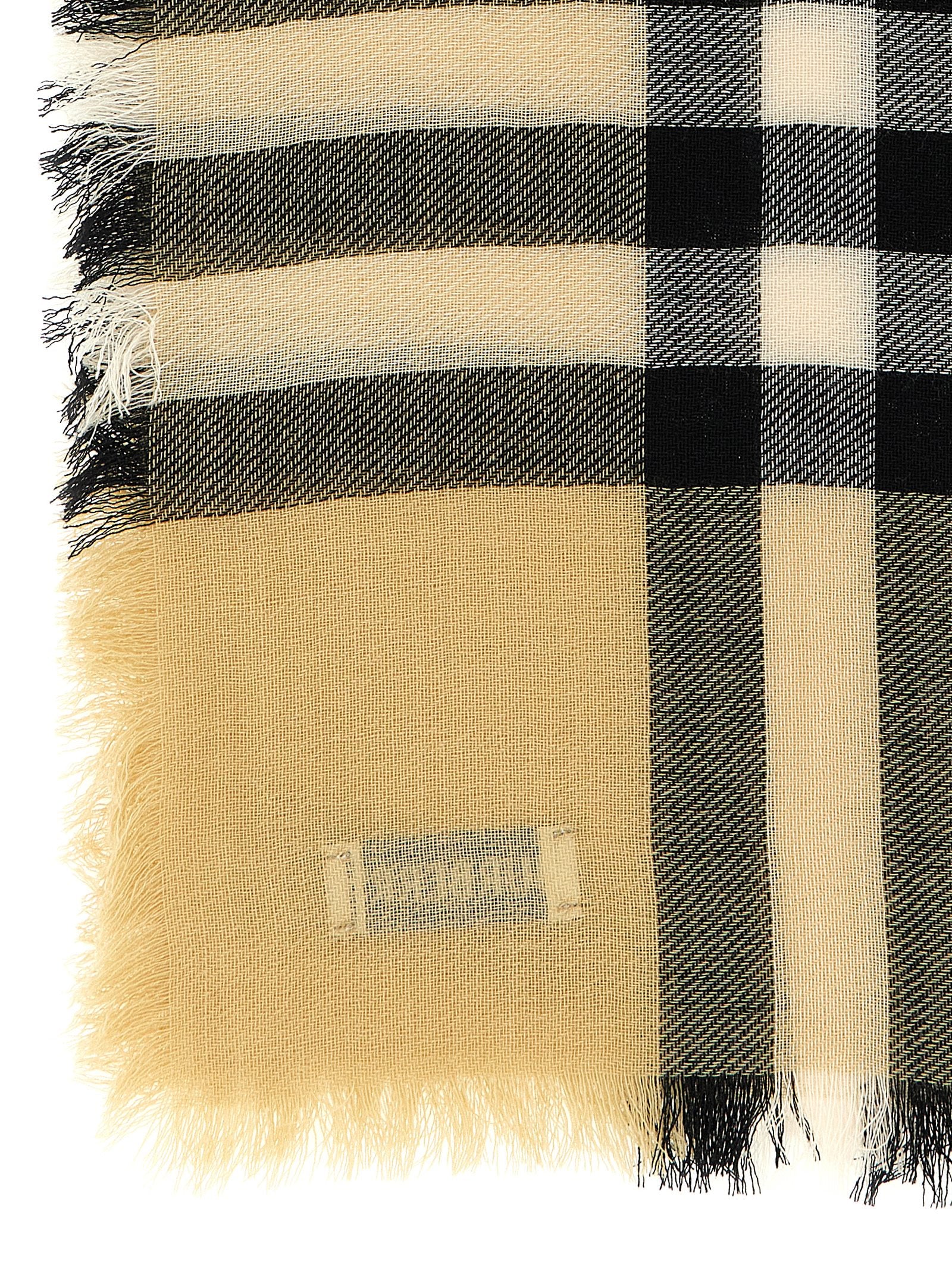 Beige Wool Scarf
