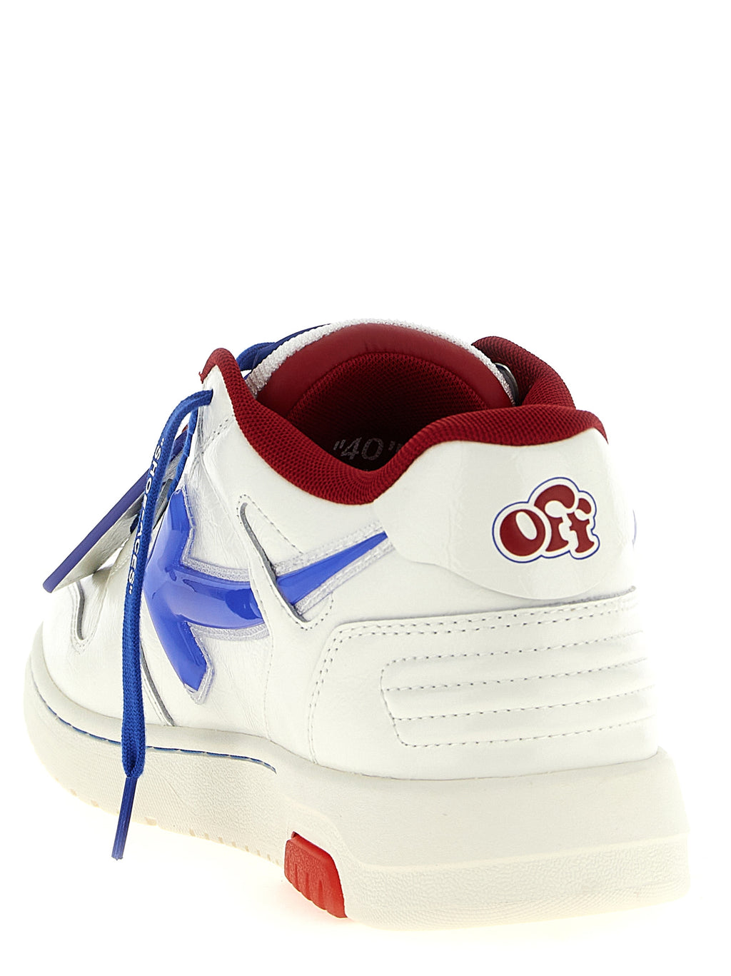 Blue Leather Athletic Sneakers