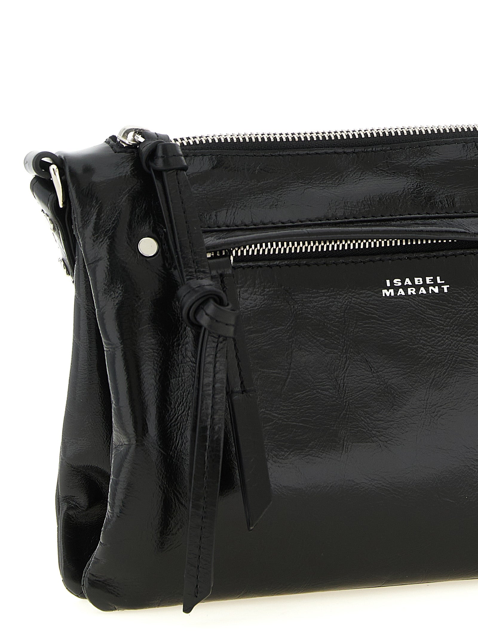 Black Calfskin Crossbody Bag