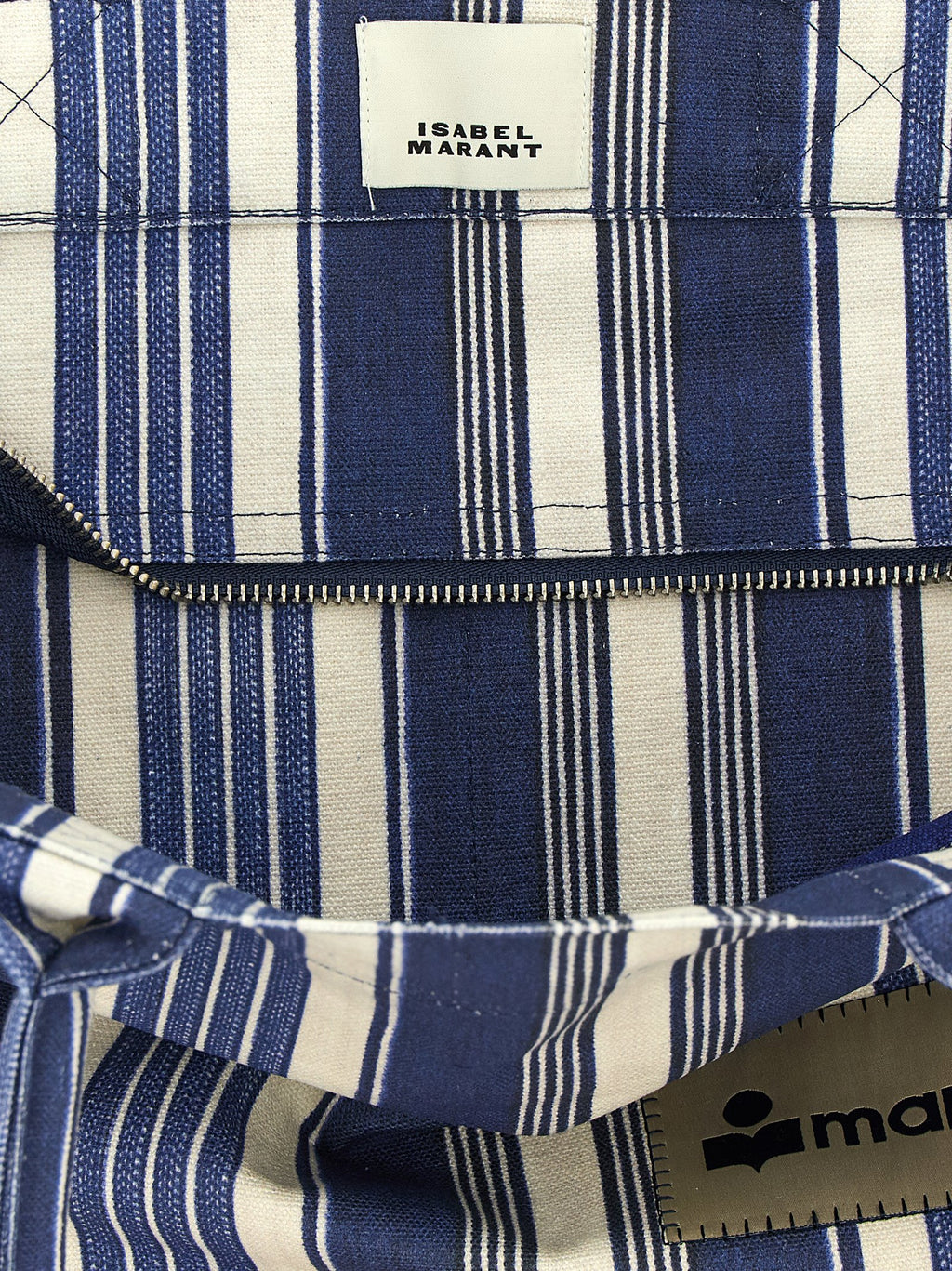 Blue Cotton Tote Bag