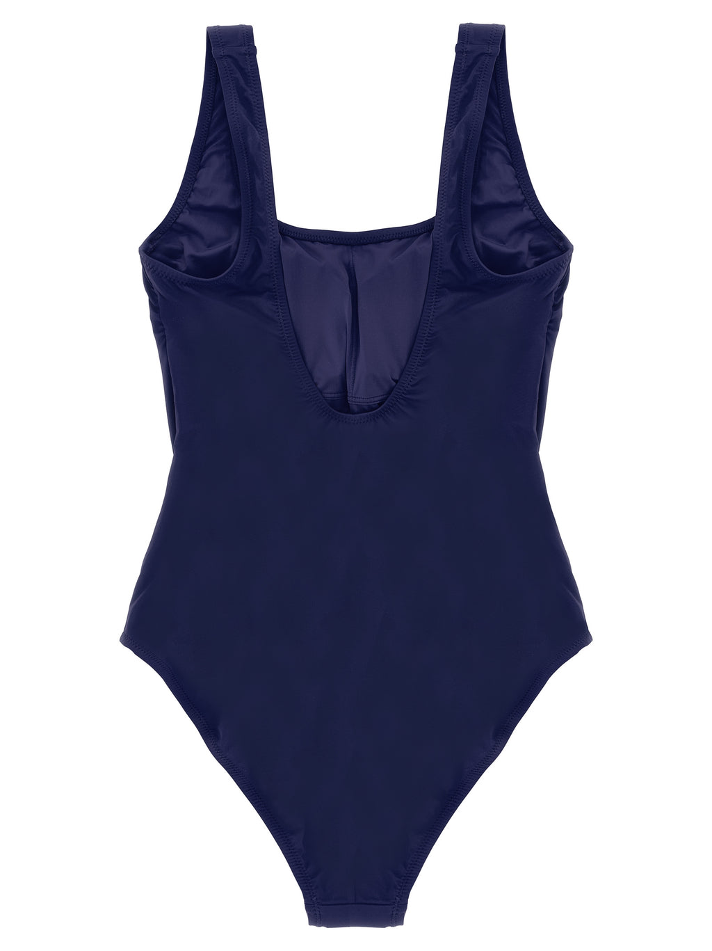 Blue Nylon One-Piece Swimsuit
