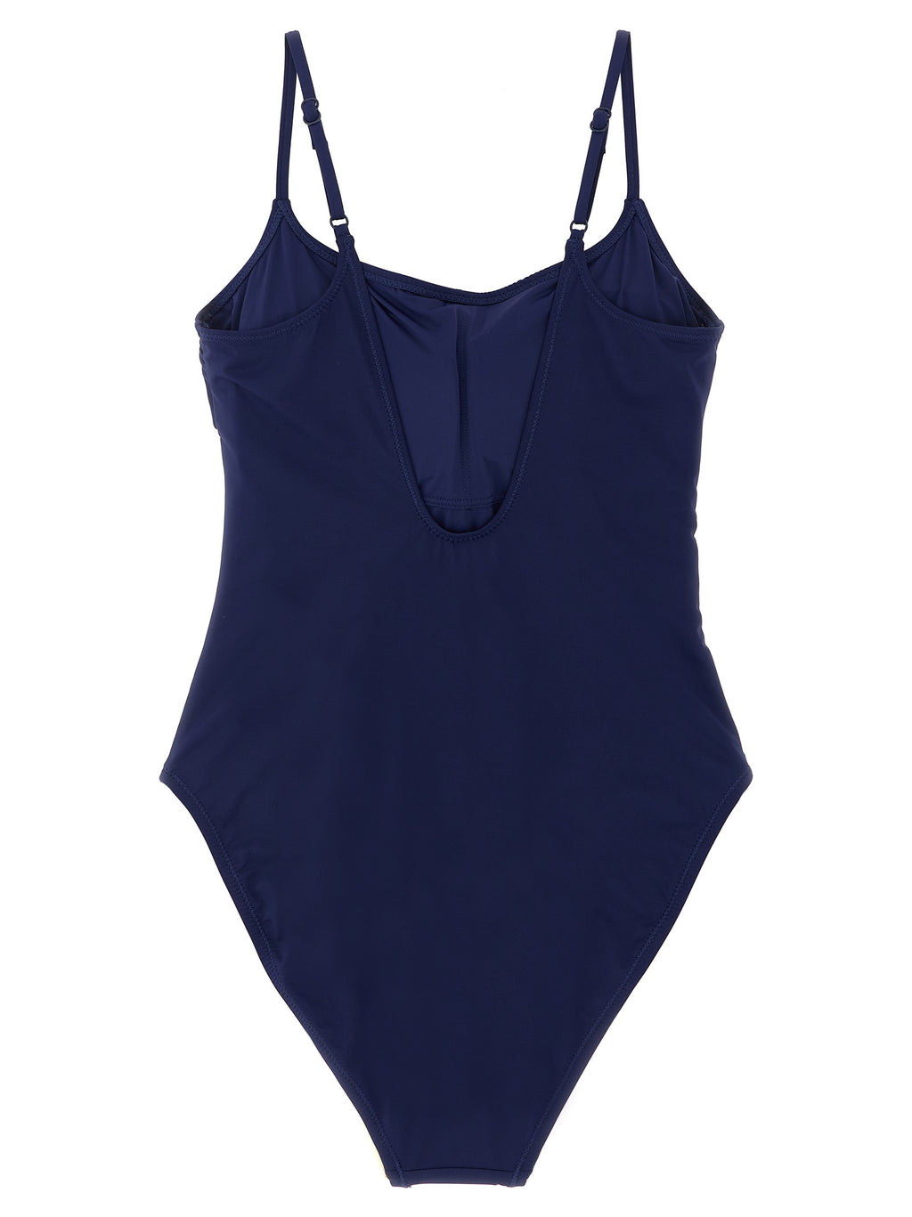 Blue Nylon One-Piece Swimsuit