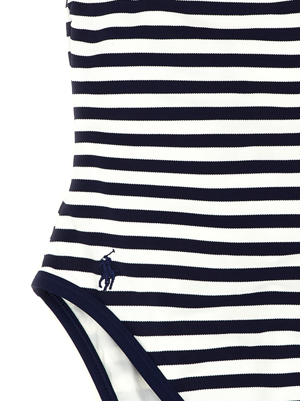Blue Nylon One-Piece Swimsuit