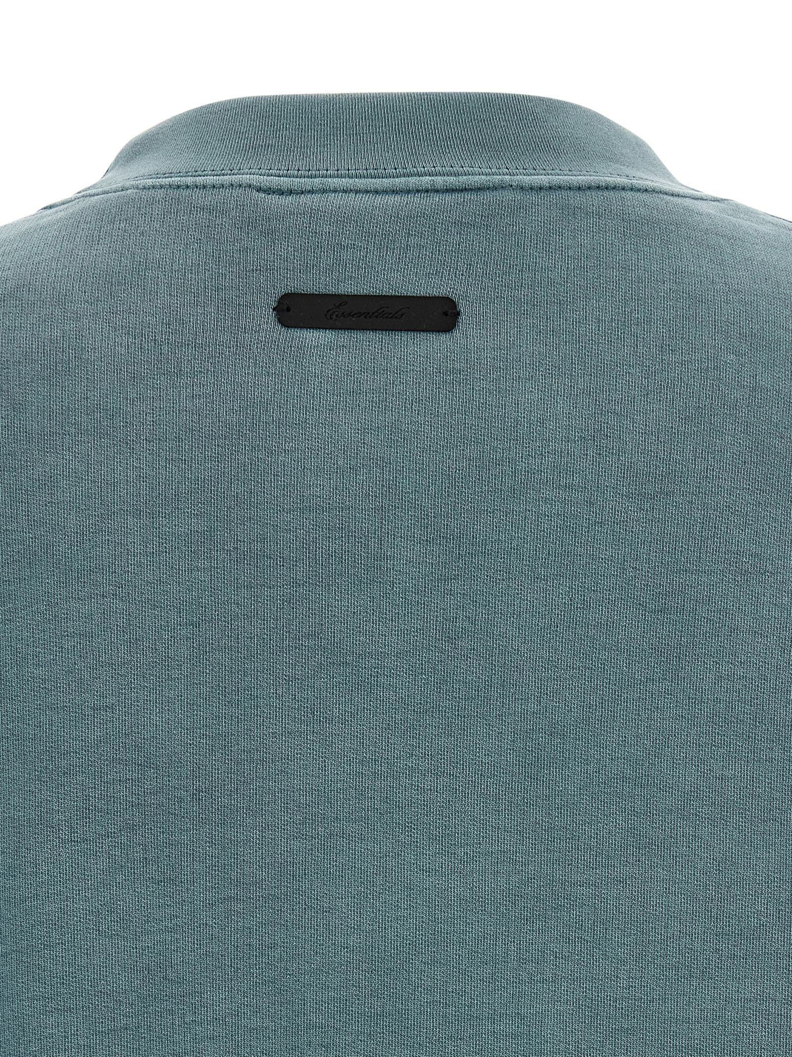 Blue Cotton Sweatshirt