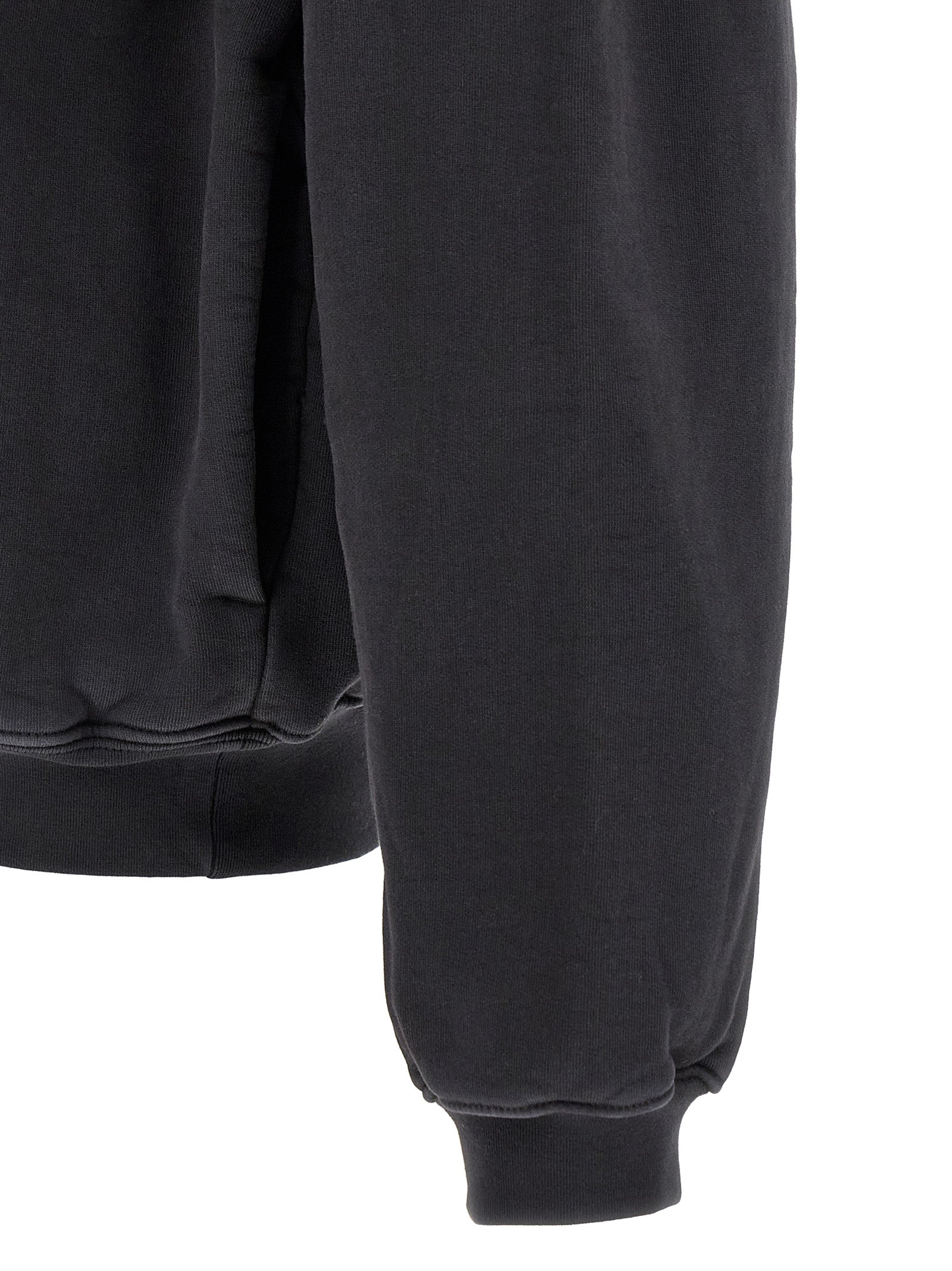 Black Cotton Sweatshirt