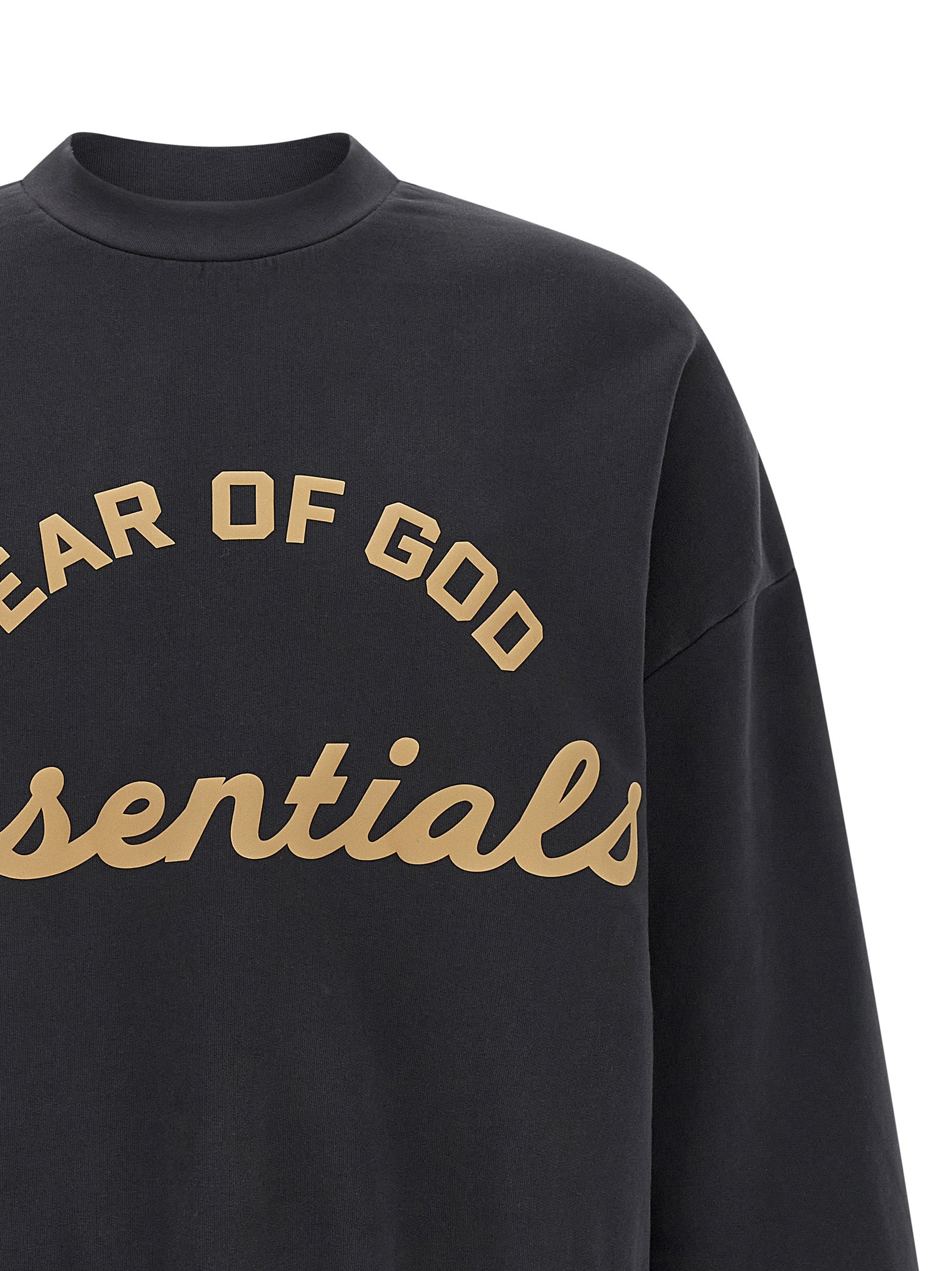 Black Cotton Sweatshirt