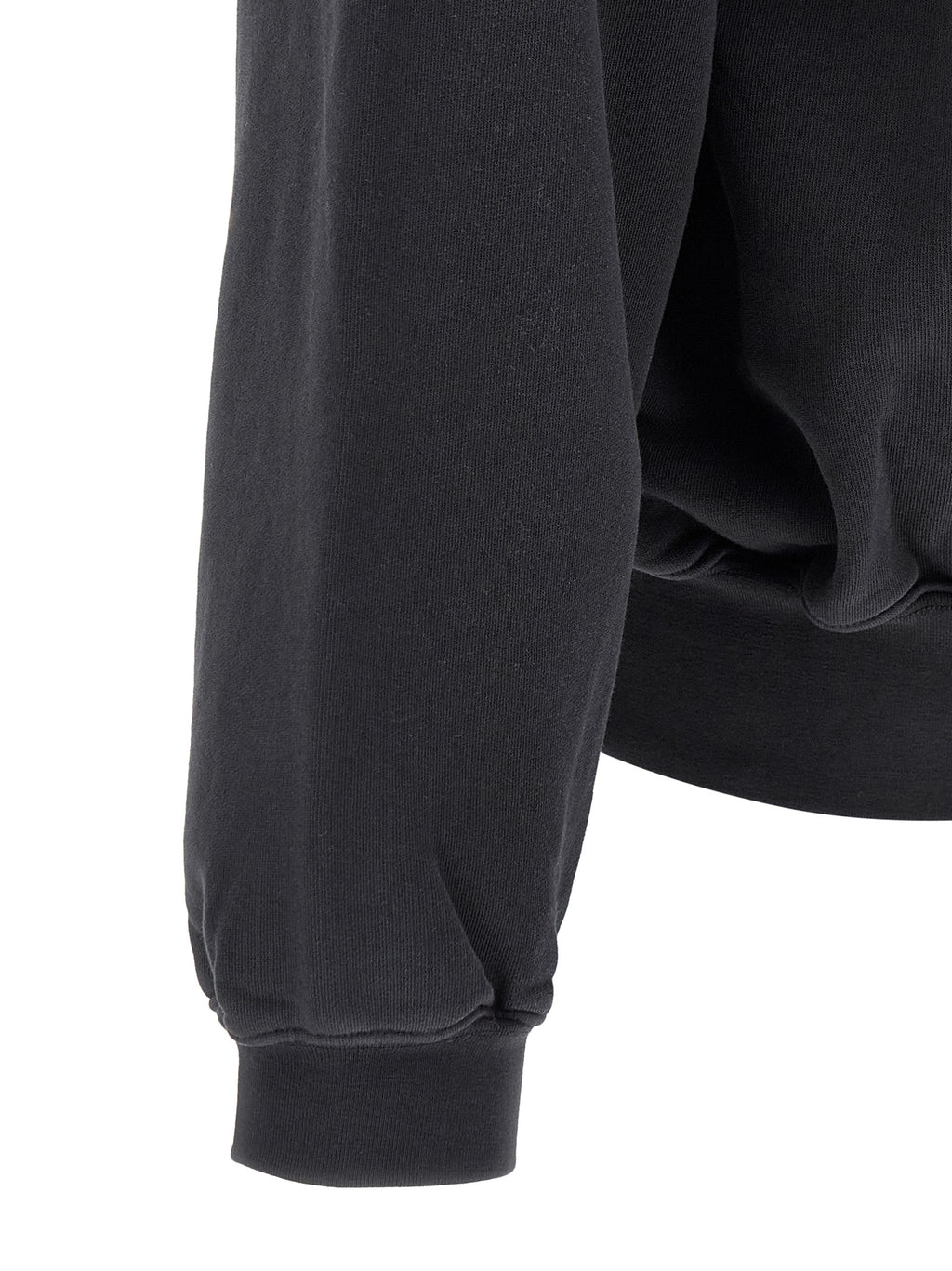 Black Cotton Sweatshirt
