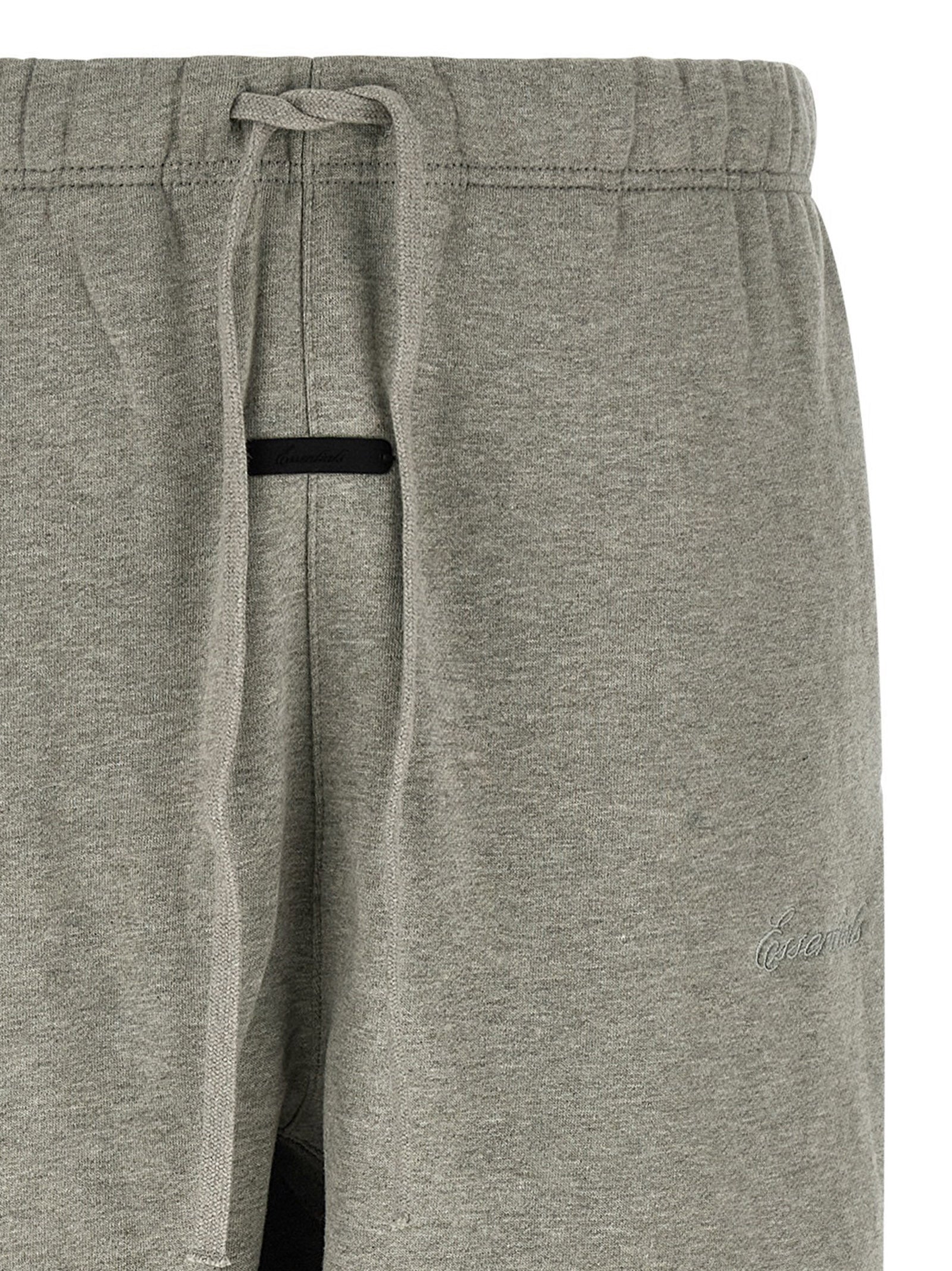Gray Cotton Athletic Pants