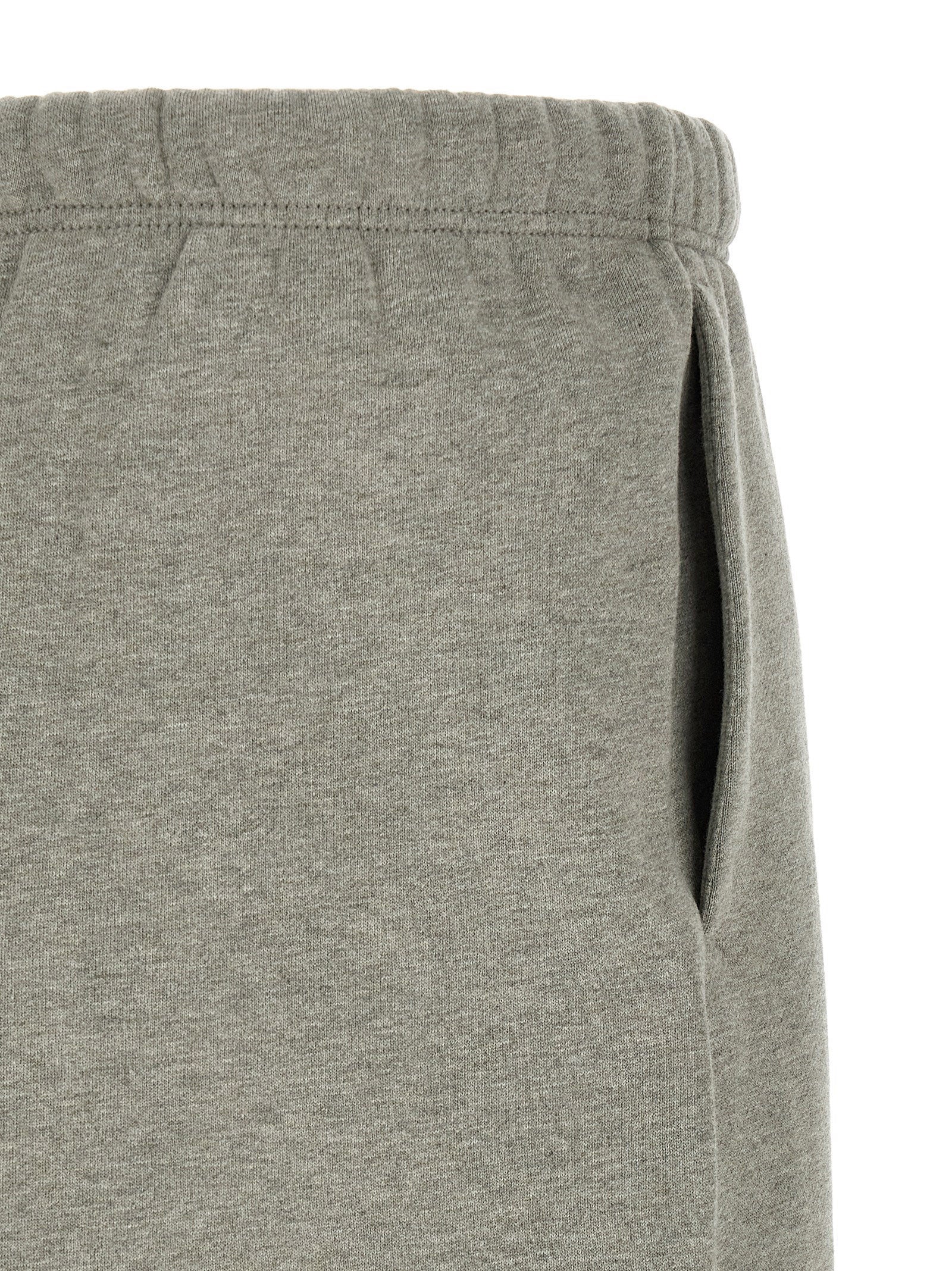 Gray Cotton Athletic Pants