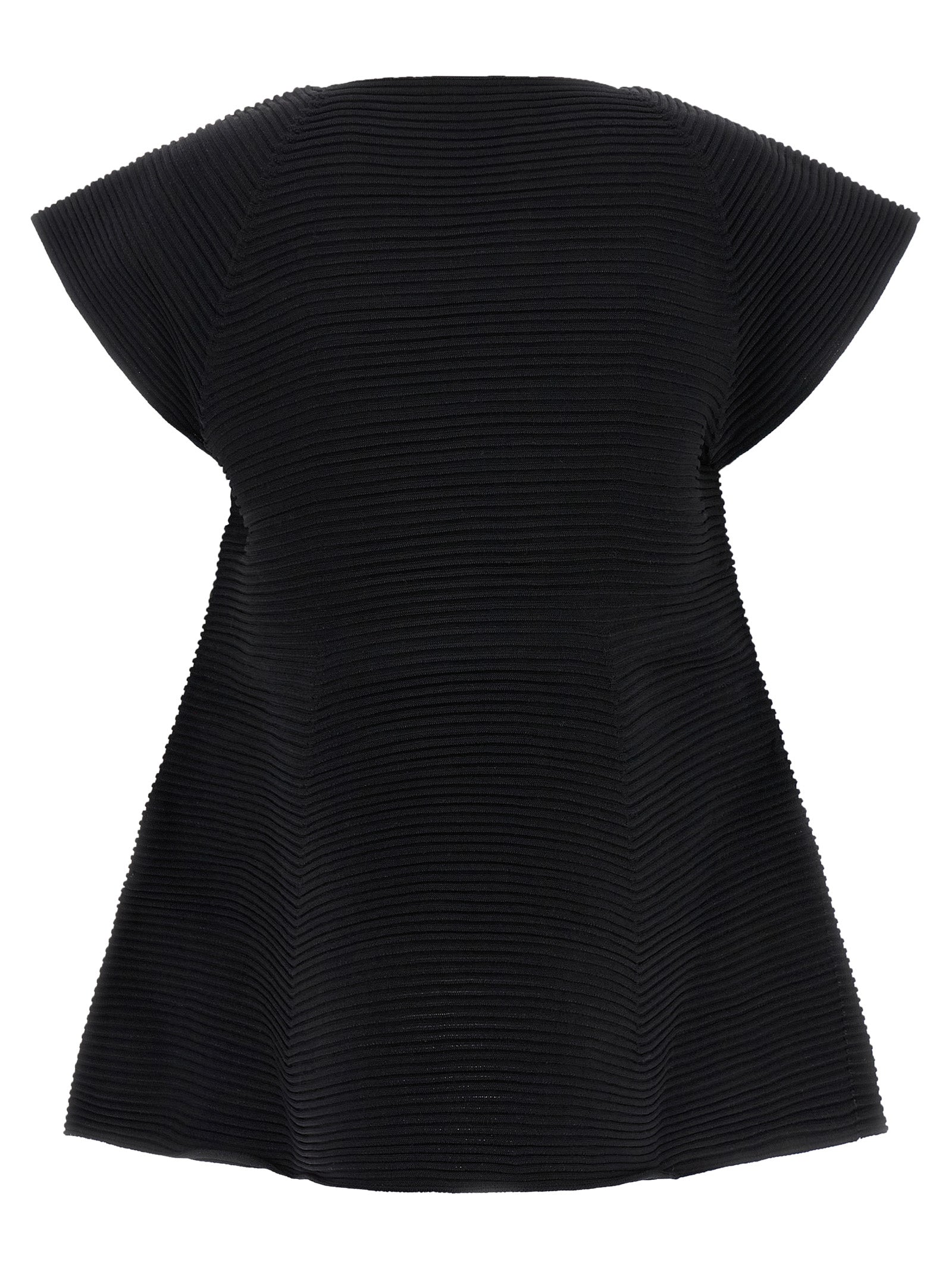 Black Polyester Short Dress