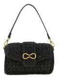 Black Polypropylene Crossbody Bag