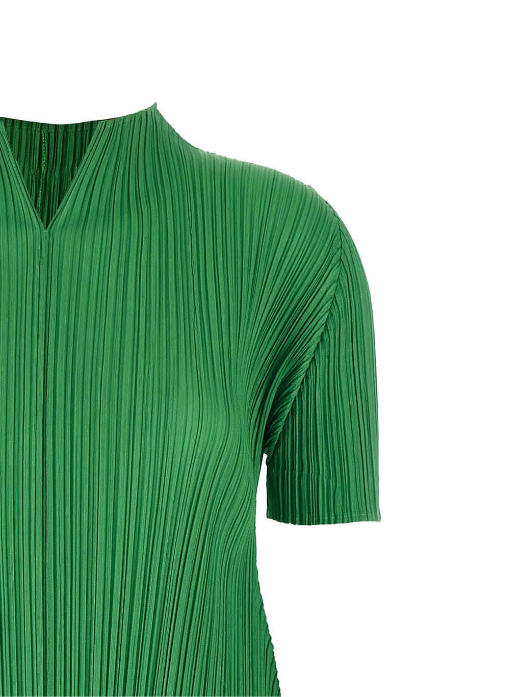 Bicolor Polyester Midi Dress