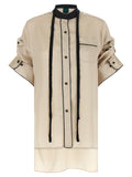 Beige Polyester Blouse