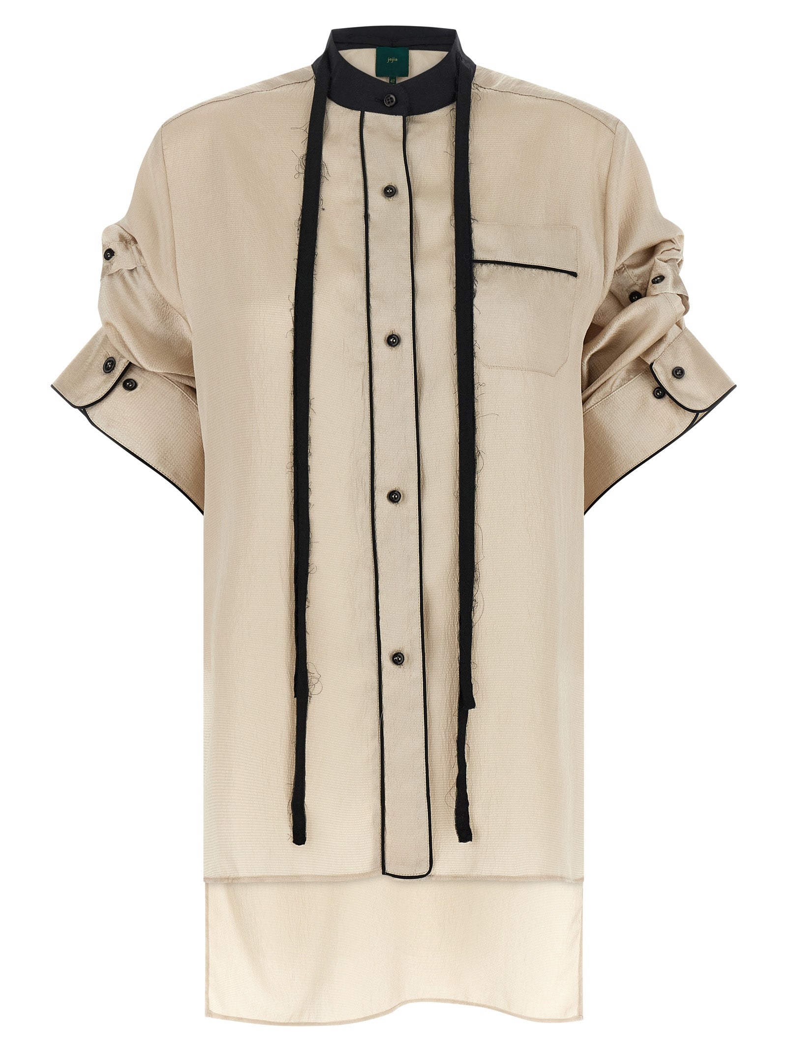 Beige Polyester Blouse