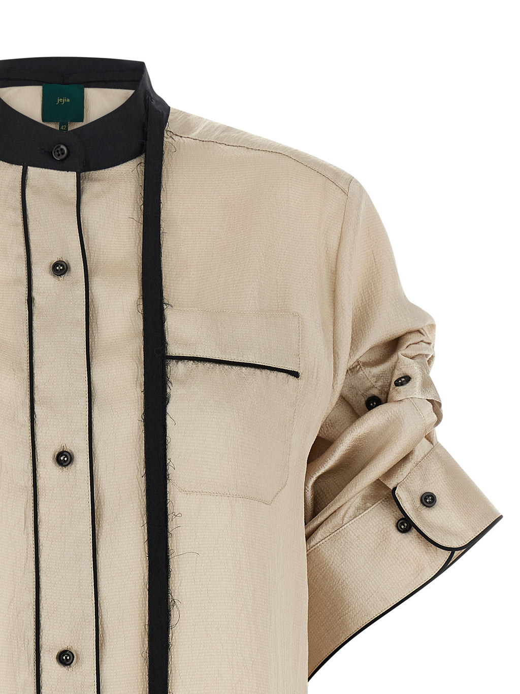 Beige Polyester Blouse