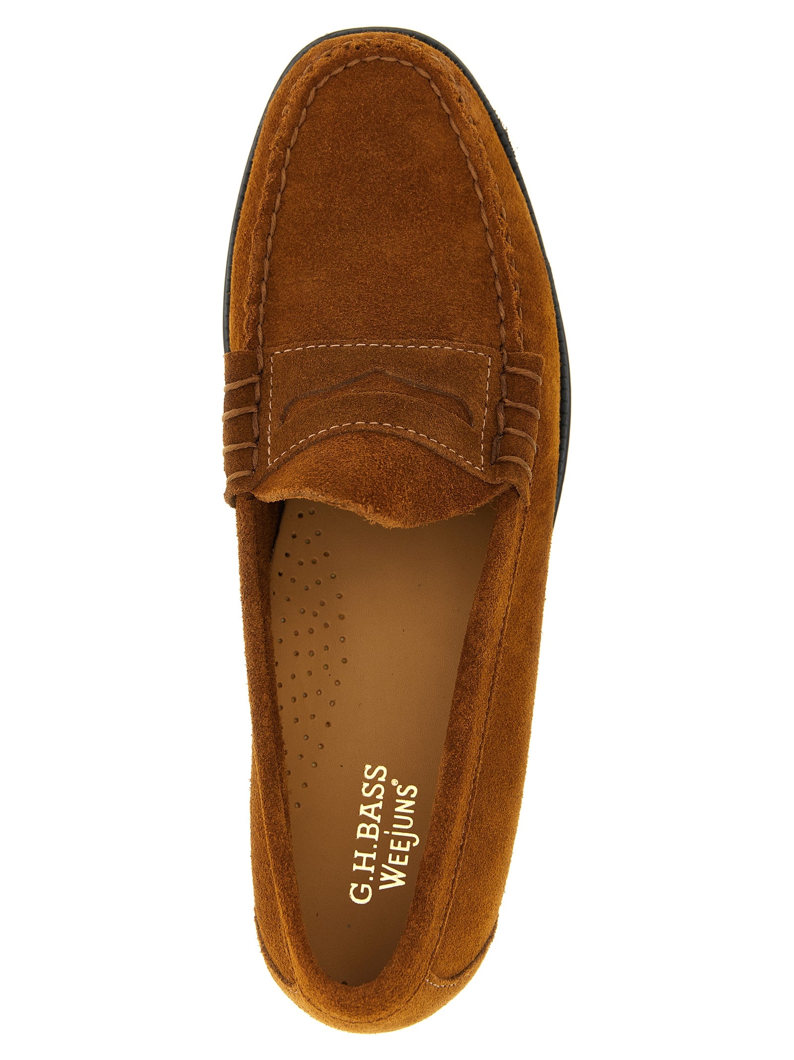 Brown Cowhide Slip-On Loafers