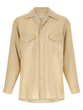 Beige Silk Blouse