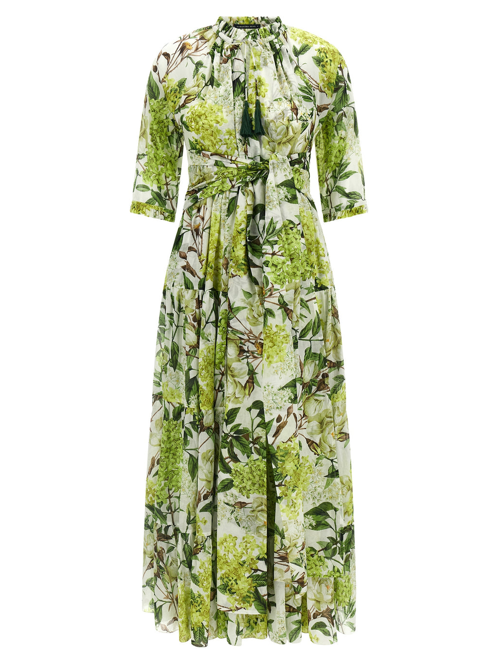 Bicolor Cotton Long Dress