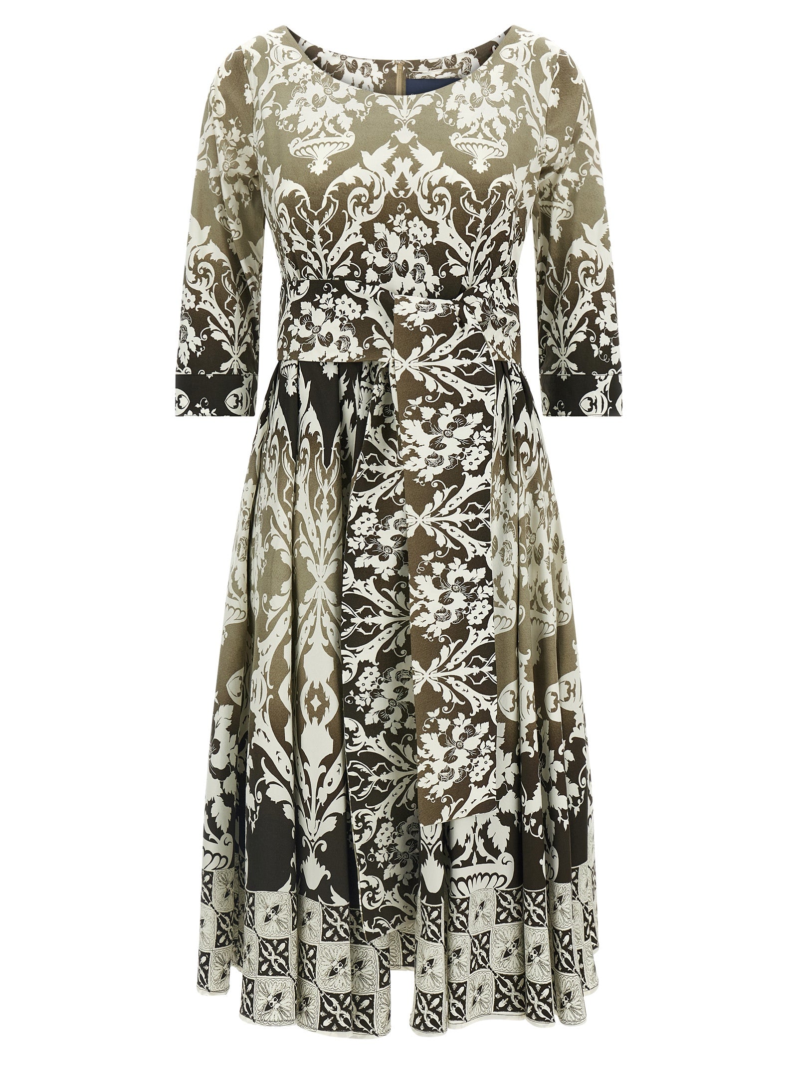 Multicolor Cotton Midi Dress