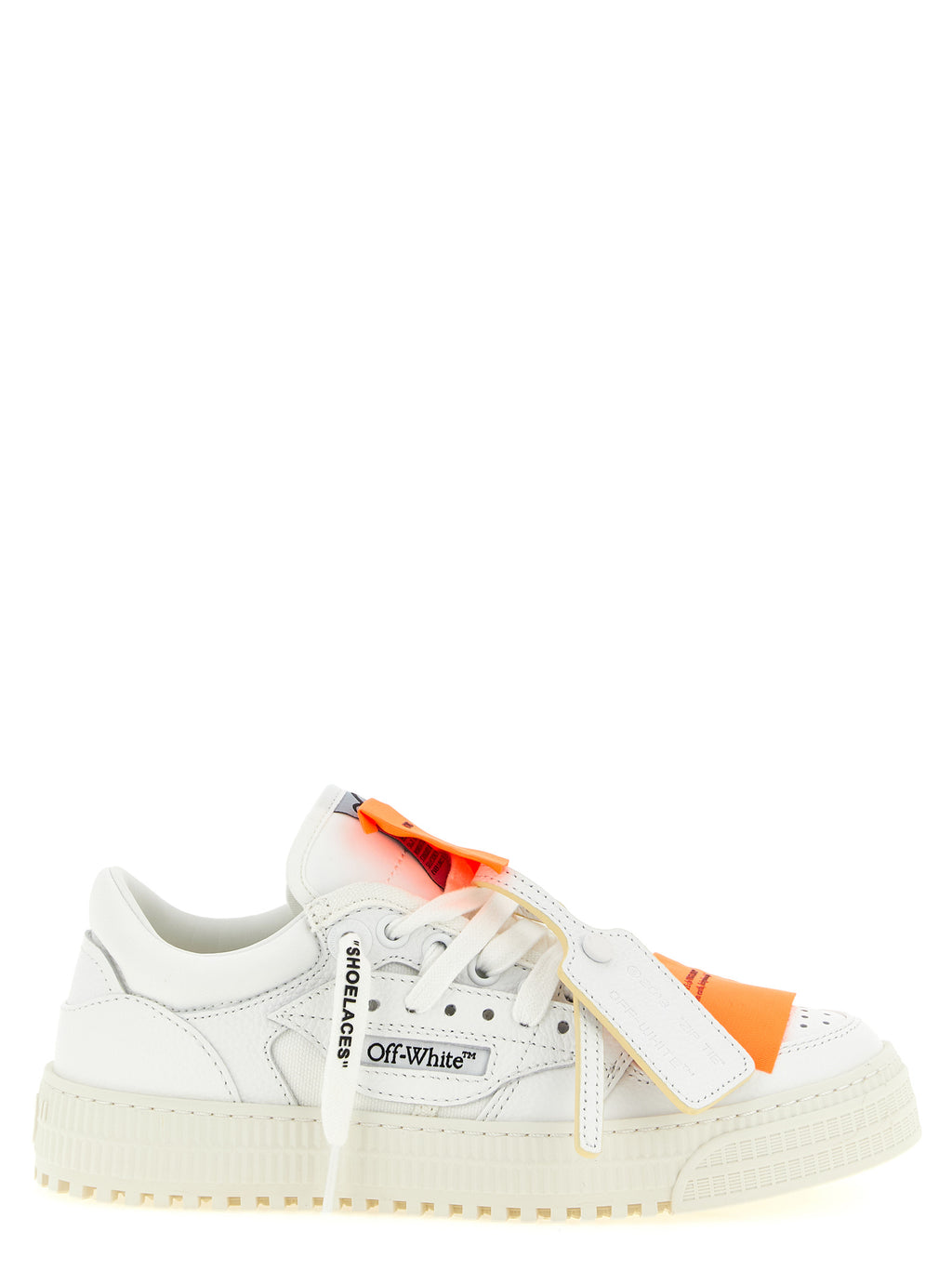 White Calfskin Athletic Sneakers