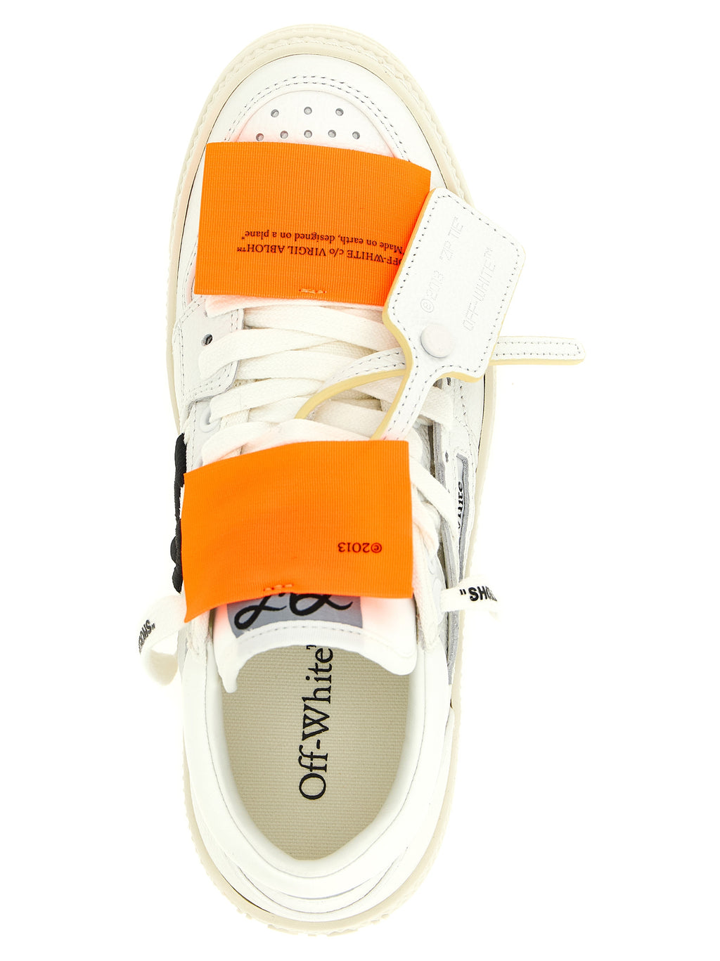 White Calfskin Athletic Sneakers