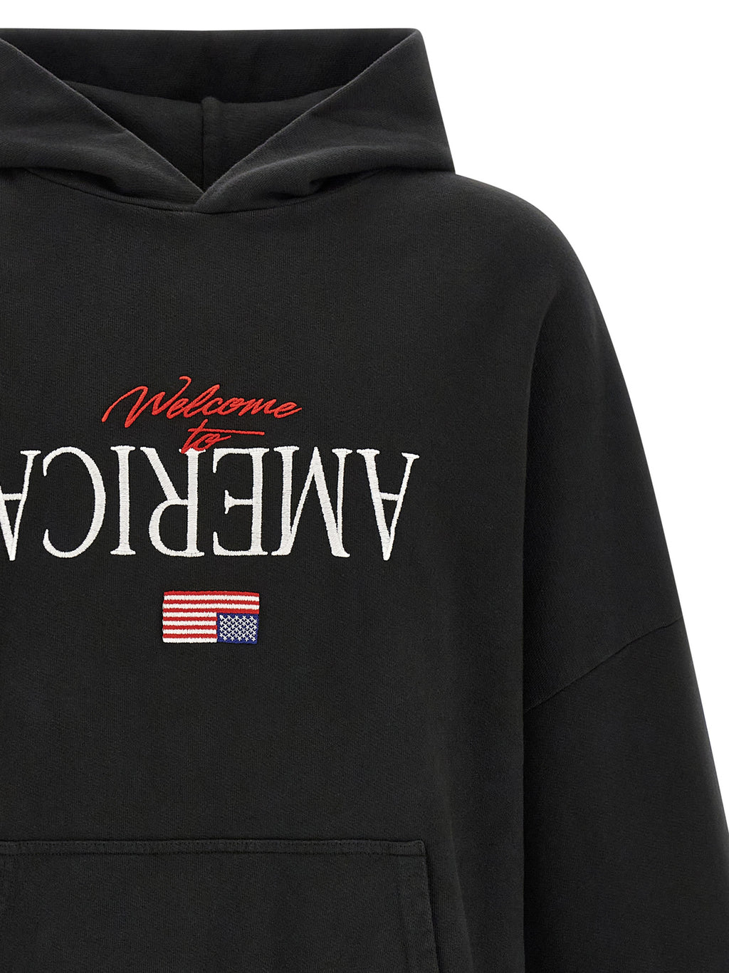 Black Cotton Sweatshirt
