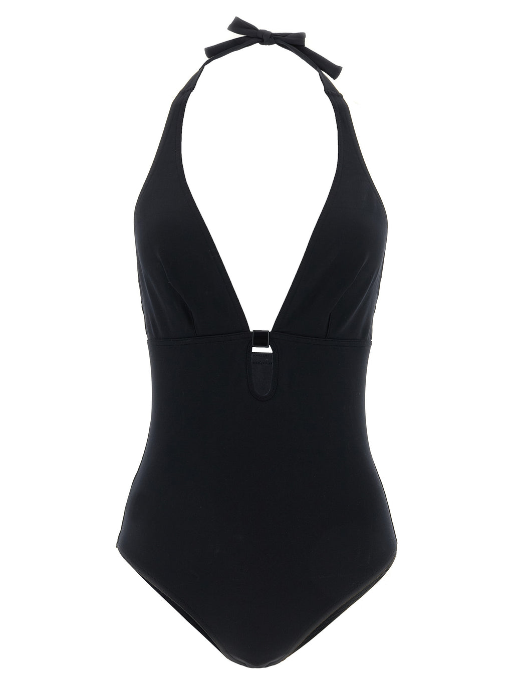 Black Polyamide One-Piece Swimsuit
