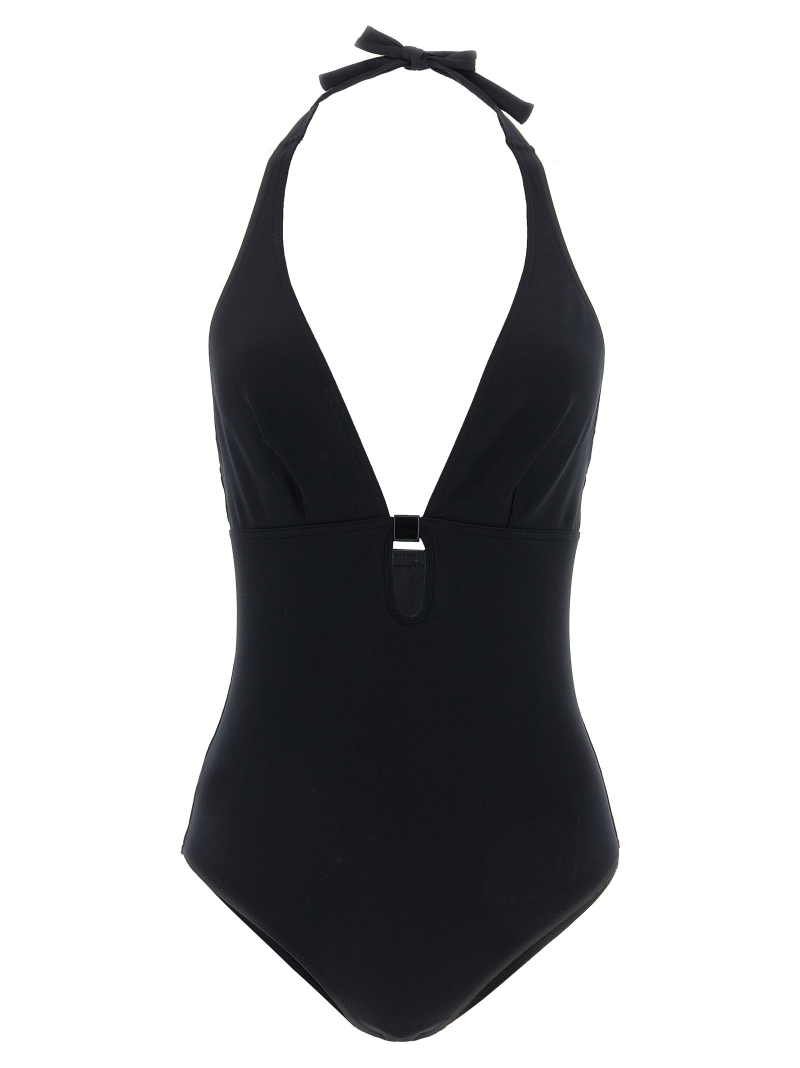 Black Polyamide One-Piece Swimsuit