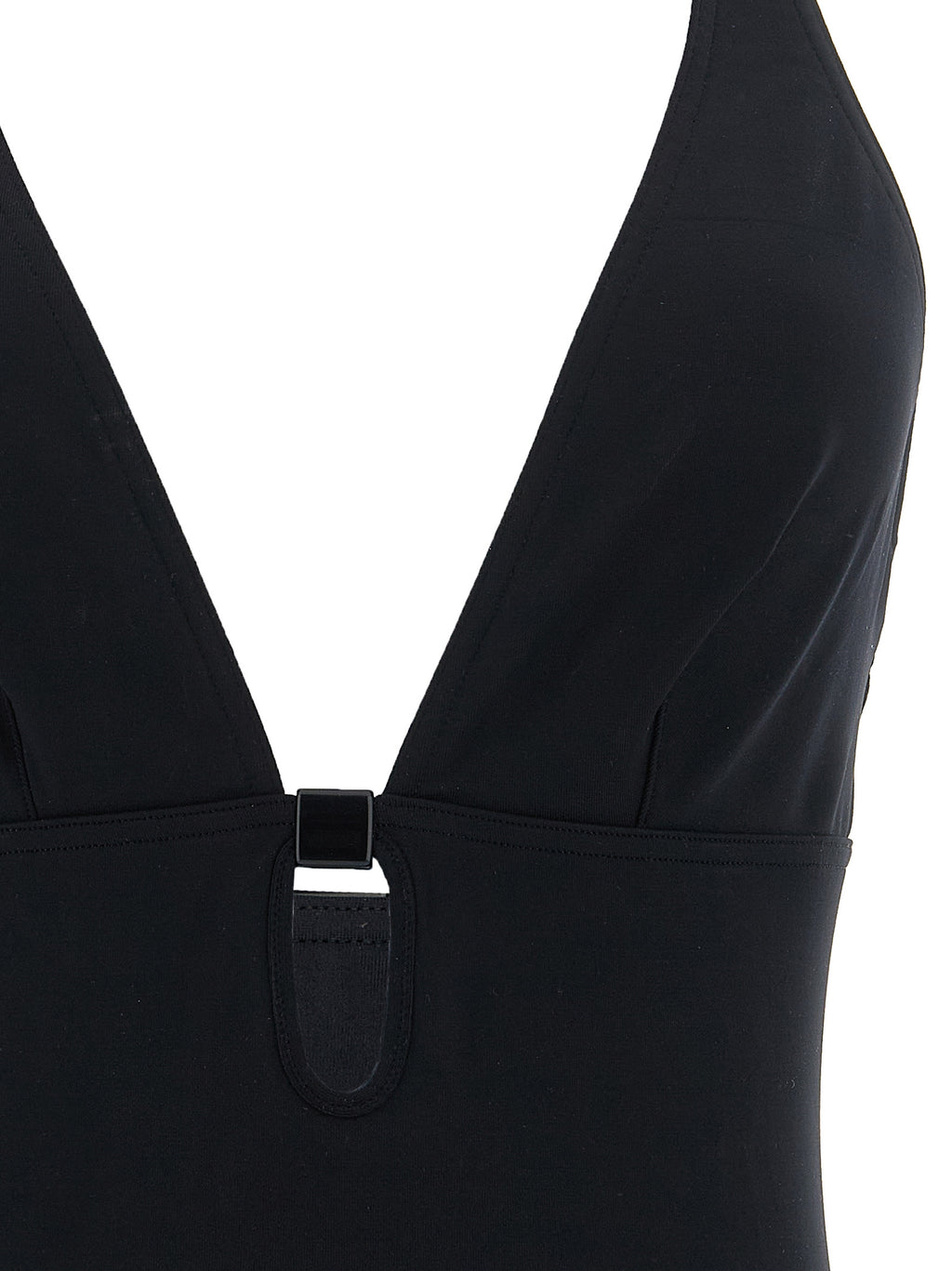 Black Polyamide One-Piece Swimsuit