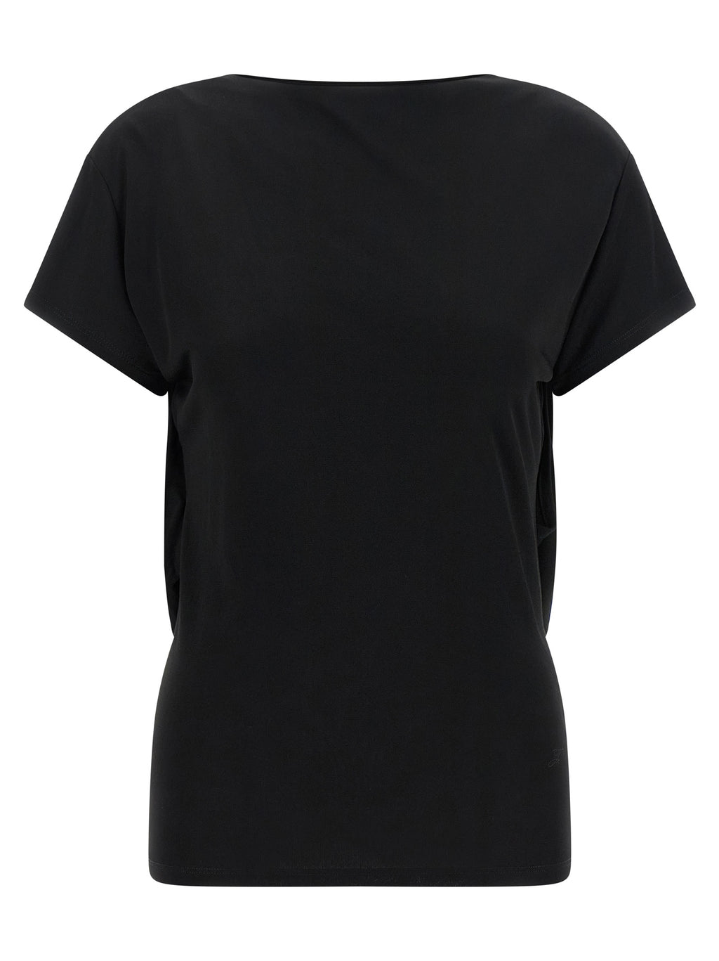 Black Viscose T-Shirt