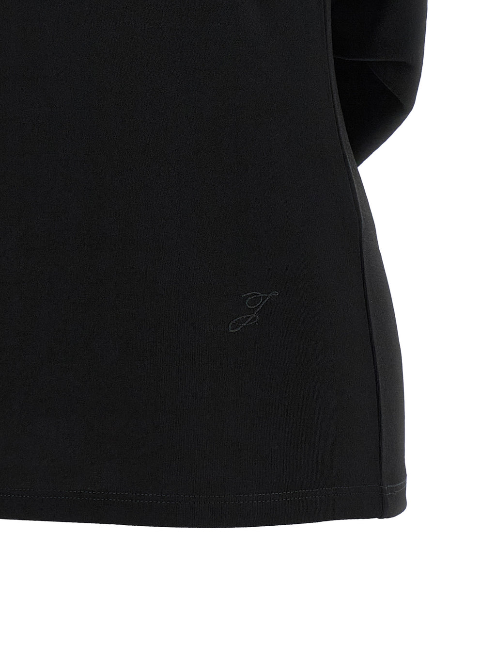 Black Viscose T-Shirt