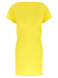Bicolor Viscose Short Dress