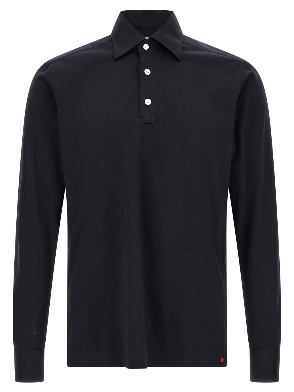 Blue Cotton Polo Shirt