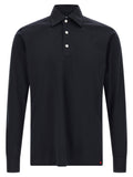 Blue Cotton Polo Shirt