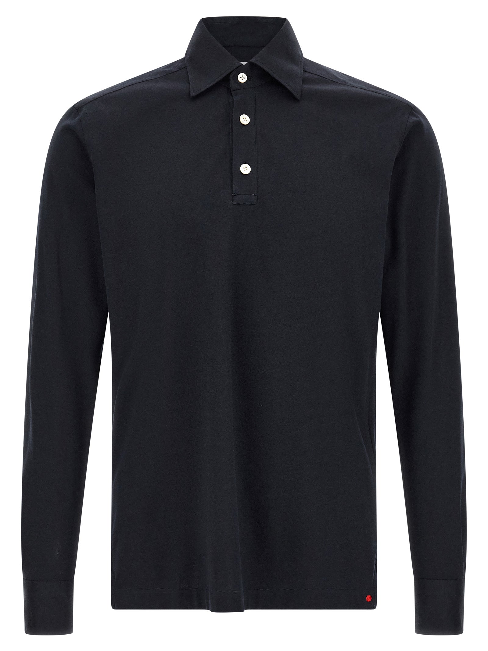 Blue Cotton Polo Shirt