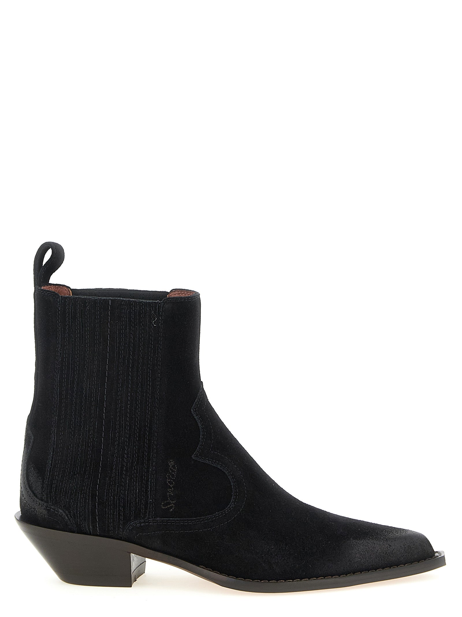 Black Calfskin Chelsea Boots