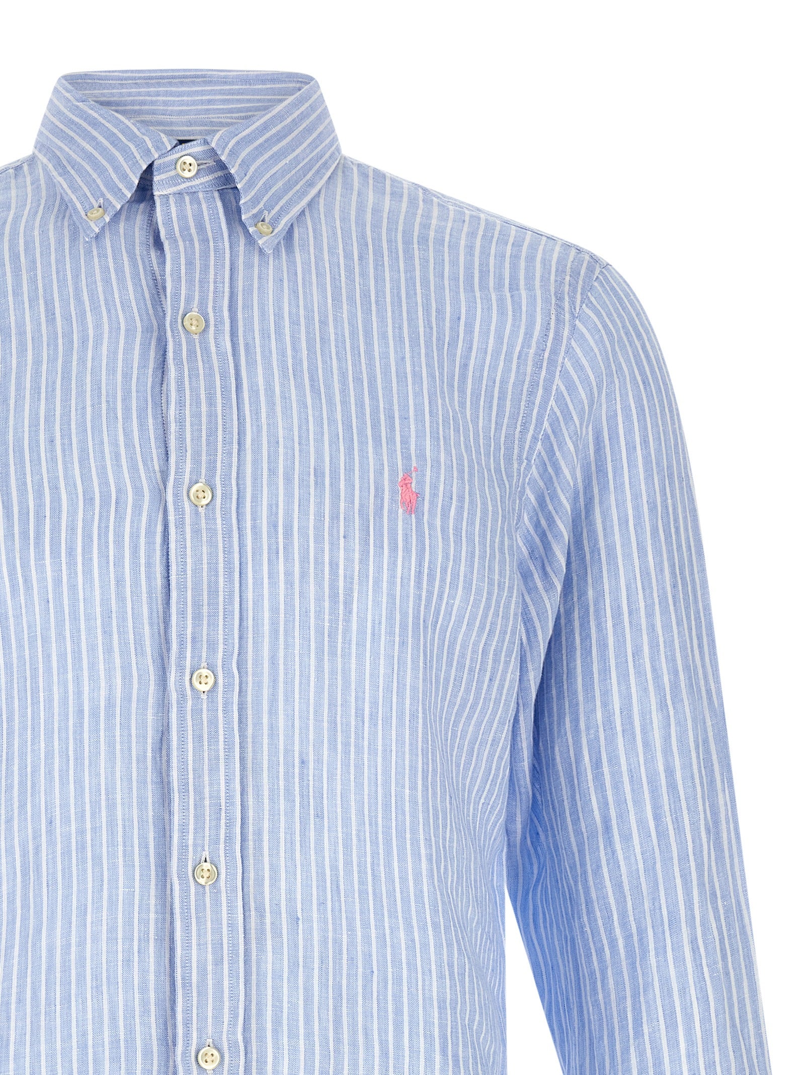 Blue Linen Blouse