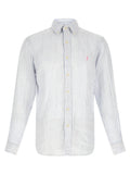 Blue Linen Blouse