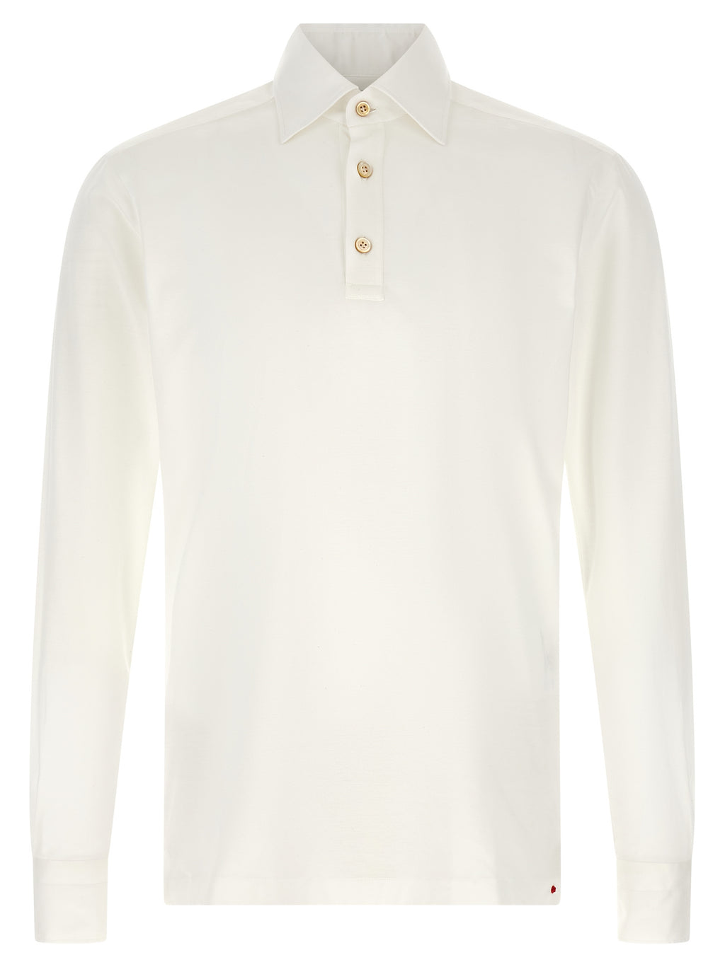 White Cotton Polo Shirt